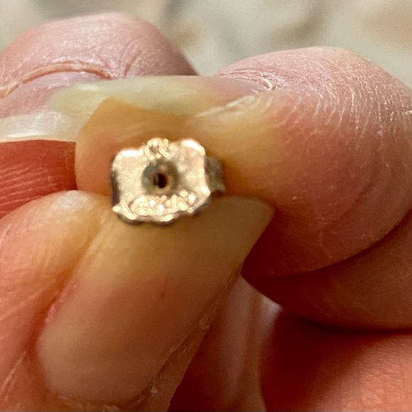 Vintage Avon NR Stamped BOHO Style Turquoise color Earrings with posts - Picture 10 of 12